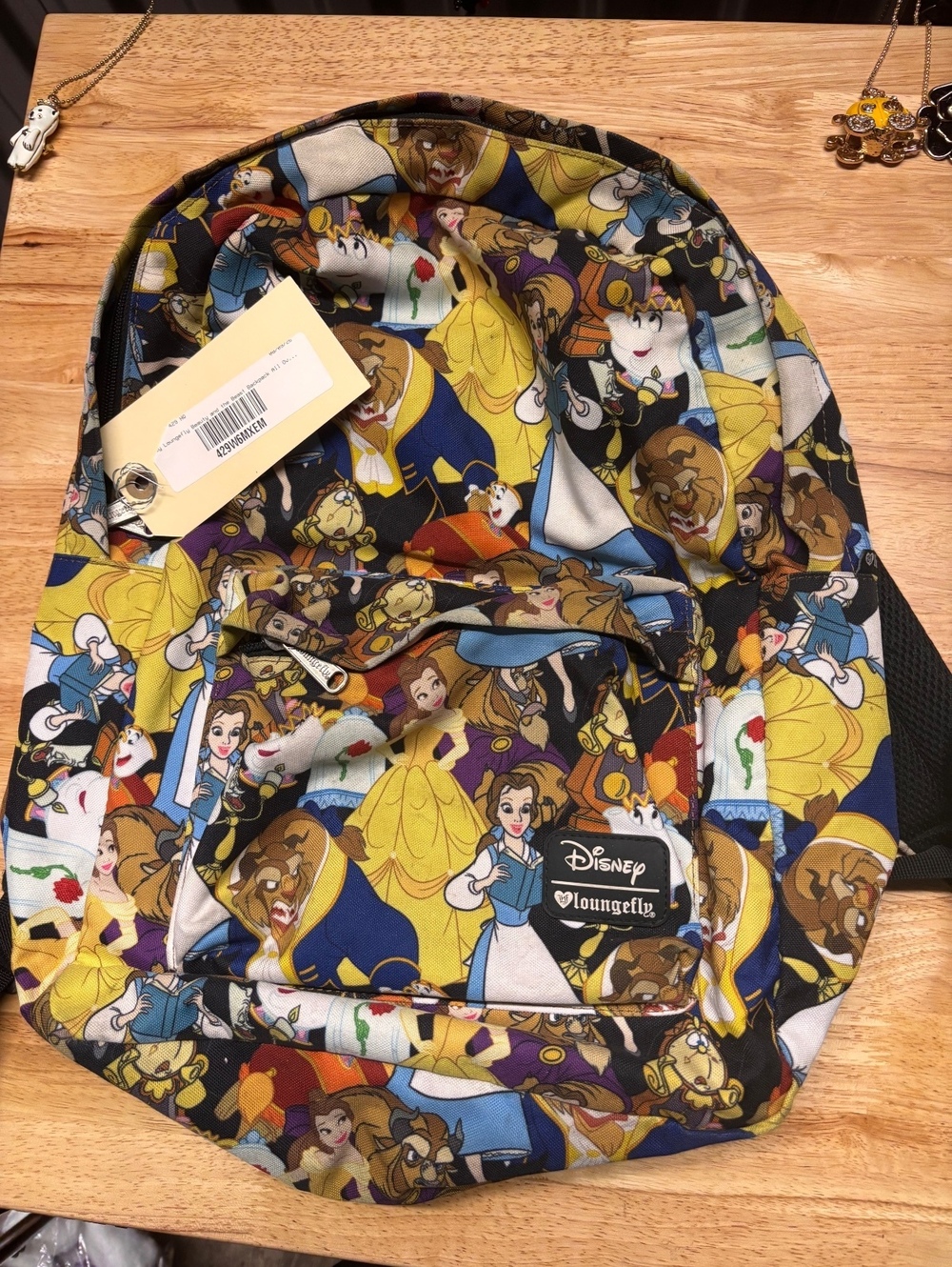 Disney Loungefly Beauty and the Beast Printed Backpack